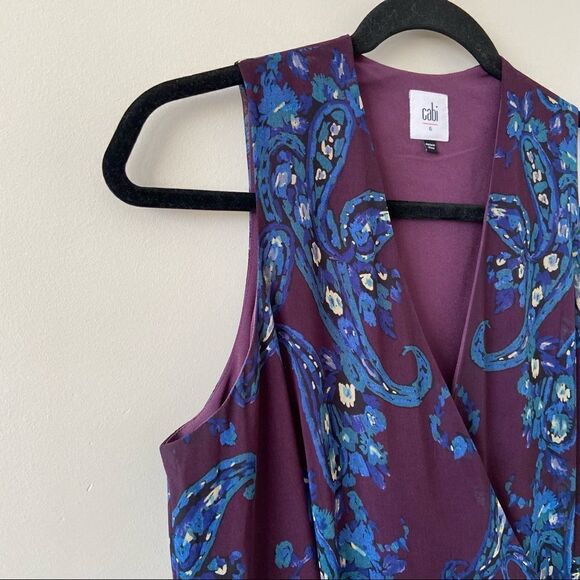 Cabi-treasure paisley Floral Midi Dress (Size:6) - Picture 5 of 9